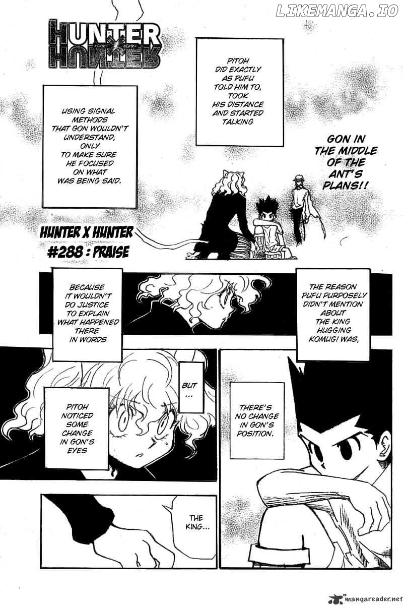 Hunter x Hunter, Chapter 288 image 02